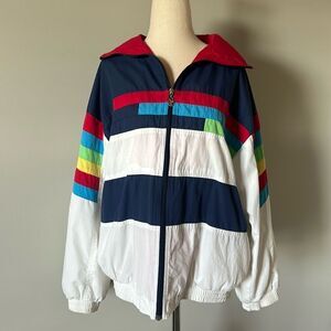 Sz L Lavon vintage track suit windbreaker jacket primary color